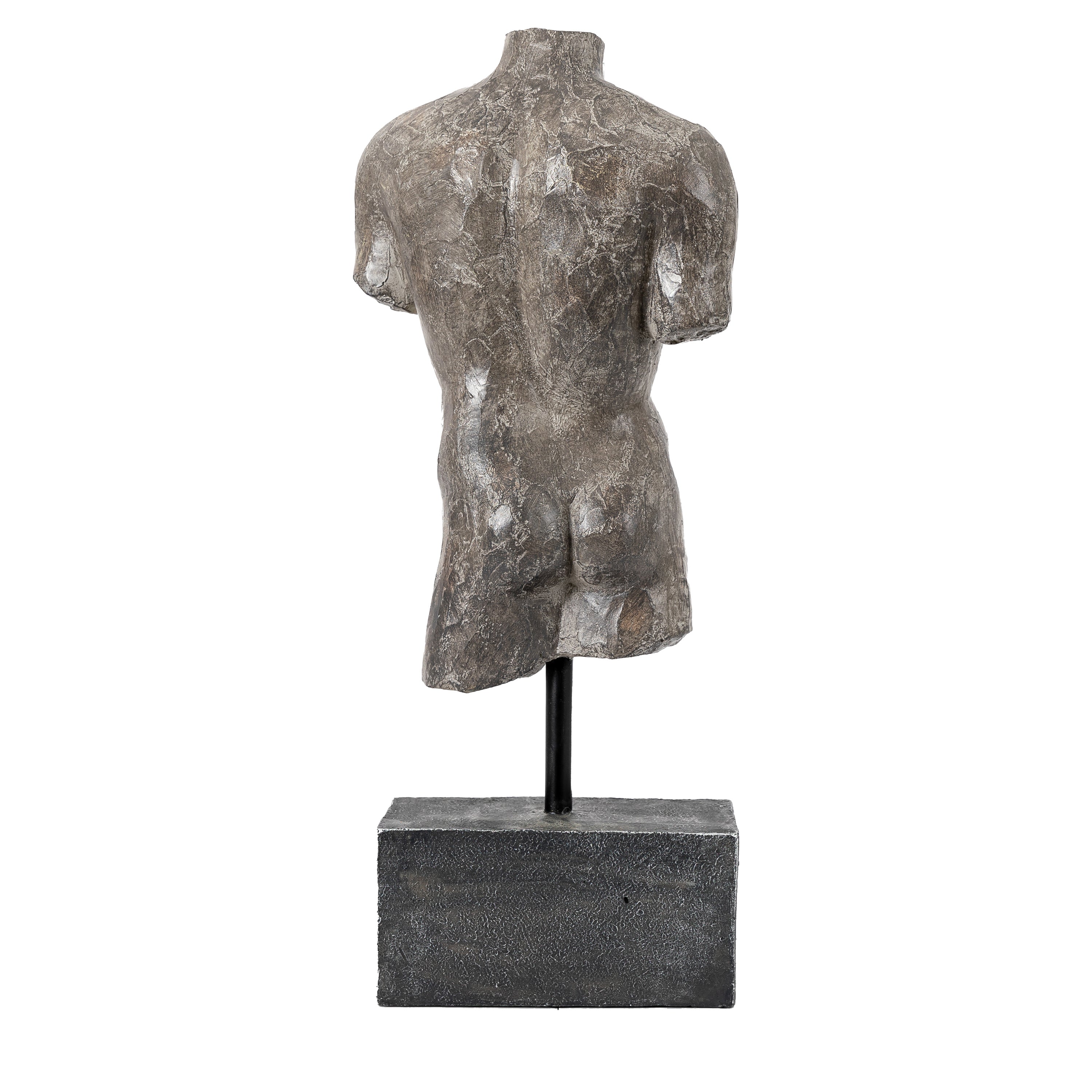 Adonis Grey Stone Male Sculpture Large